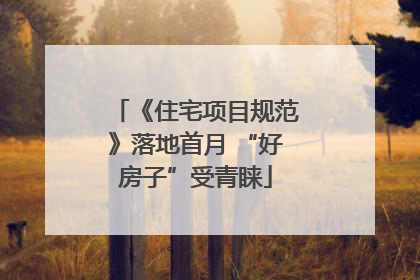 《住宅项目规范》落地首月 “好房子”受青睐