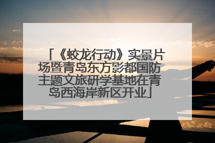 《蛟龙行动》实景片场暨青岛东方影都国防主题文旅研学基地在青岛西海岸新区开业