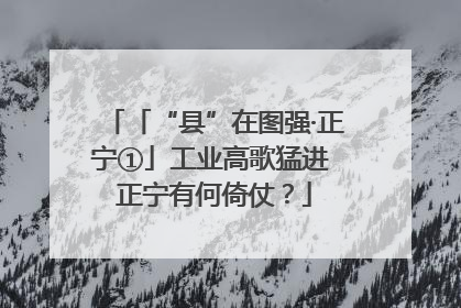 「“县”在图强·正宁①」工业高歌猛进 正宁有何倚仗？