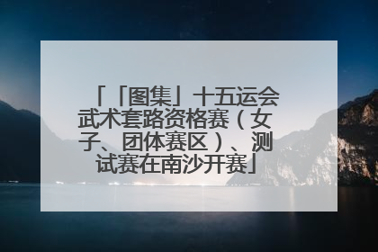 「图集」十五运会武术套路资格赛（女子、团体赛区）、测试赛在南沙开赛
