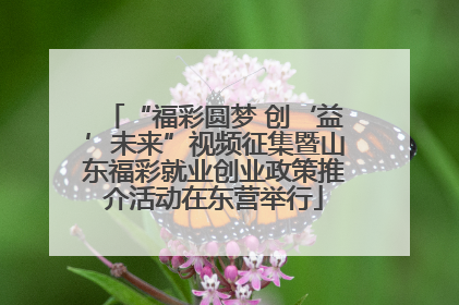 “福彩圆梦 创‘益’未来”视频征集暨山东福彩就业创业政策推介活动在东营举行