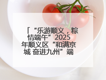 “乐游顺义，粽情端午”2025年顺义区“和满京城 奋进九州”端午主题活动启幕