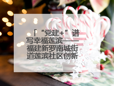 “党建+”谱写幸福莲滨——福建新罗南城街道莲滨社区创新治理模式探访