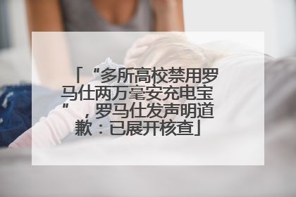 “多所高校禁用罗马仕两万毫安充电宝”，罗马仕发声明道歉：已展开核查