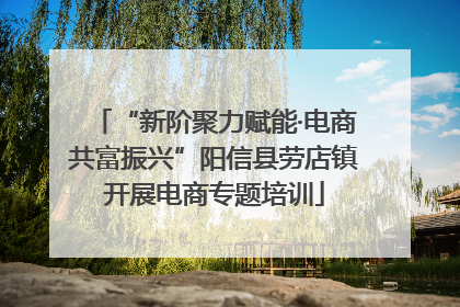 “新阶聚力赋能·电商共富振兴”阳信县劳店镇开展电商专题培训