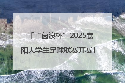 “茵浪杯”2025襄阳大学生足球联赛开赛