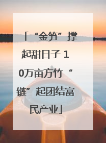 “金笋”撑起甜日子 10万亩方竹“链”起团结富民产业