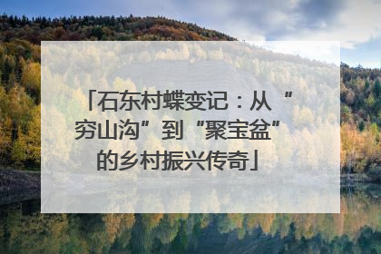 石东村蝶变记：从“穷山沟”到“聚宝盆”的乡村振兴传奇