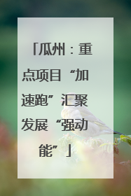 瓜州：重点项目“加速跑”汇聚发展“强动能”