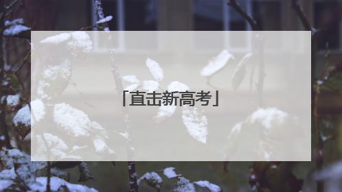 直击新高考