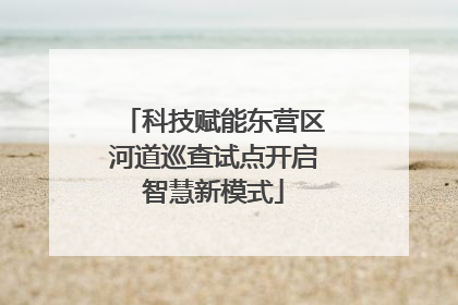 科技赋能东营区河道巡查试点开启智慧新模式