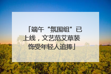 端午“氛围组”已上线，文艺范艾草装饰受年轻人追捧