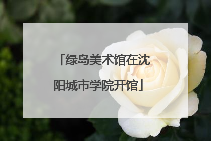 绿岛美术馆在沈阳城市学院开馆