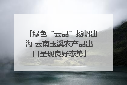 绿色“云品”扬帆出海 云南玉溪农产品出口呈现良好态势