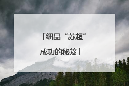 细品“苏超”成功的秘笈