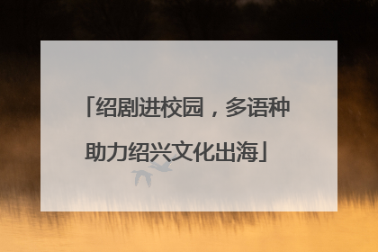 绍剧进校园，多语种助力绍兴文化出海
