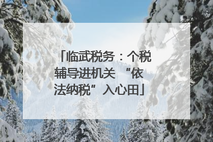 临武税务：个税辅导进机关 “依法纳税”入心田