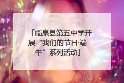 临泉县第五中学开展“我们的节日·端午”系列活动