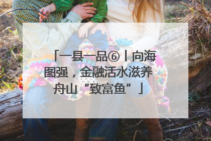 一县一品⑥丨向海图强，金融活水滋养舟山“致富鱼”