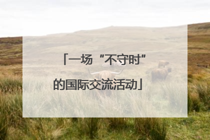 一场“不守时”的国际交流活动