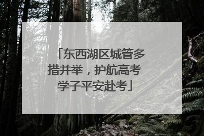 东西湖区城管多措并举，护航高考学子平安赴考