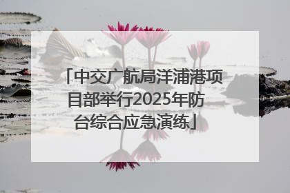 中交广航局洋浦港项目部举行2025年防台综合应急演练