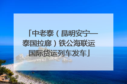 中老泰（昆明安宁—泰国拉廊）铁公海联运国际货运列车发车