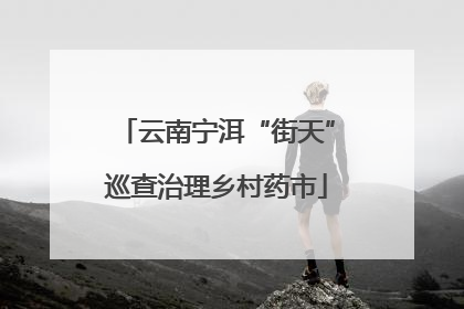 云南宁洱“街天”巡查治理乡村药市