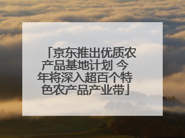 京东推出优质农产品基地计划 今年将深入超百个特色农产品产业带