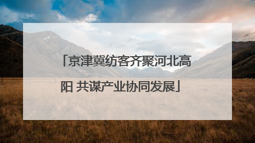 京津冀纺客齐聚河北高阳 共谋产业协同发展