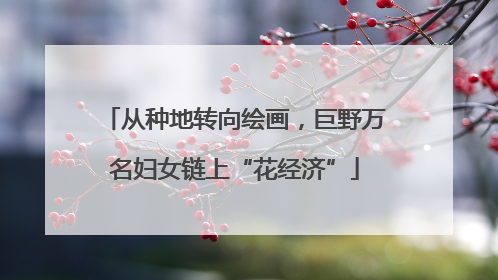 从种地转向绘画，巨野万名妇女链上“花经济”