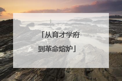 从育才学府到革命熔炉