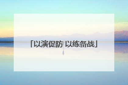 以演促防 以练备战