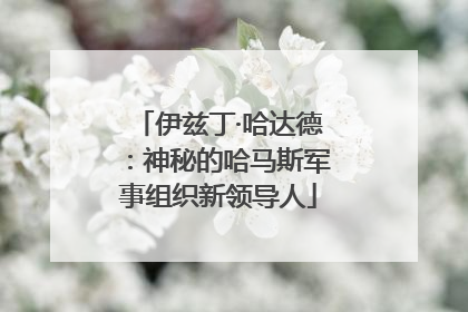伊兹丁·哈达德：神秘的哈马斯军事组织新领导人