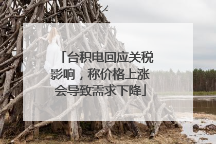 台积电回应关税影响，称价格上涨会导致需求下降