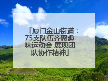 厦门金山街道：75支队伍齐聚趣味运动会 展现团队协作精神