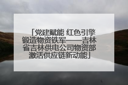 党建赋能 红色引擎锻造物资铁军——吉林省吉林供电公司物资部激活供应链新动能