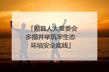 勉县人大常委会多措并举筑牢生态环境安全底线