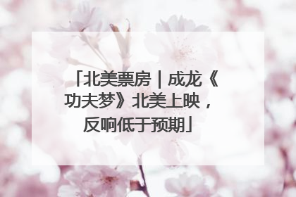 北美票房｜成龙《功夫梦》北美上映，反响低于预期