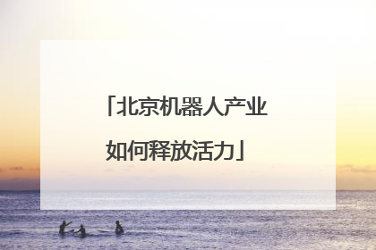 北京机器人产业如何释放活力