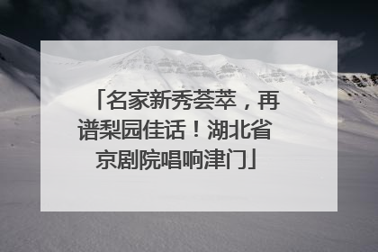 名家新秀荟萃，再谱梨园佳话！湖北省京剧院唱响津门