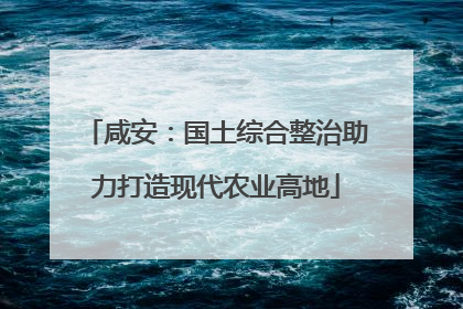 咸安：国土综合整治助力打造现代农业高地