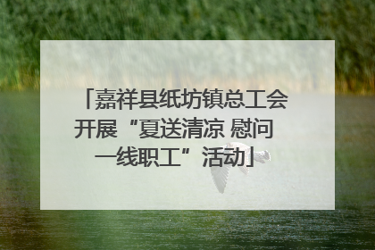 嘉祥县纸坊镇总工会开展“夏送清凉 慰问一线职工”活动