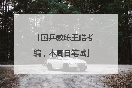 国乒教练王皓考编，本周日笔试