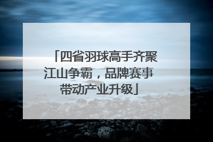 四省羽球高手齐聚江山争霸，品牌赛事带动产业升级