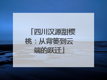 四川汉源甜樱桃：从背篓到云端的跃迁