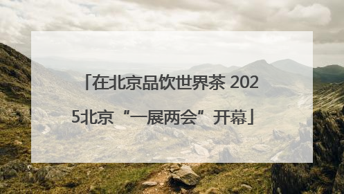 在北京品饮世界茶 2025北京“一展两会”开幕