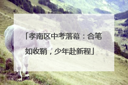 孝南区中考落幕：合笔如收鞘，少年赴新程