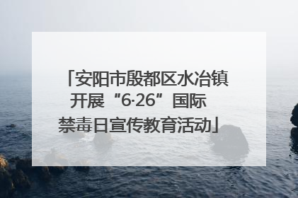 安阳市殷都区水冶镇开展“6·26”国际禁毒日宣传教育活动