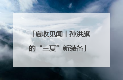 夏收见闻丨孙洪旗的“三夏”新装备